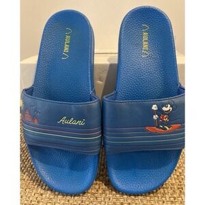 Disney Aulani Resort & Spa Hawaii Mickey Mouse Sandals Slides Women's Sz 8/9 EUC
